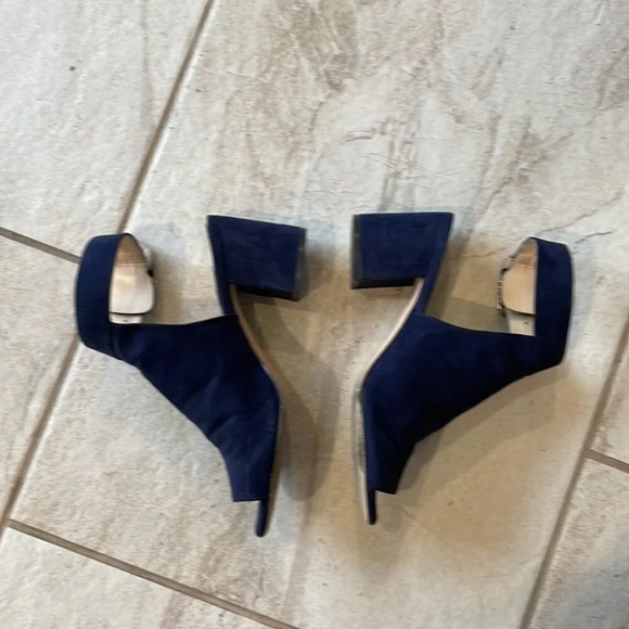 Nine West navy block heels - Picture 8 of 14